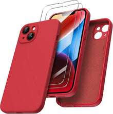 iPhone 14 Plus Hülle 6,7 Zoll mit Screen Schutzfolien Silikon Gel Case
