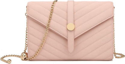 Moderne Miss Lulu Envelope Clutch Abendtasche mit Kette