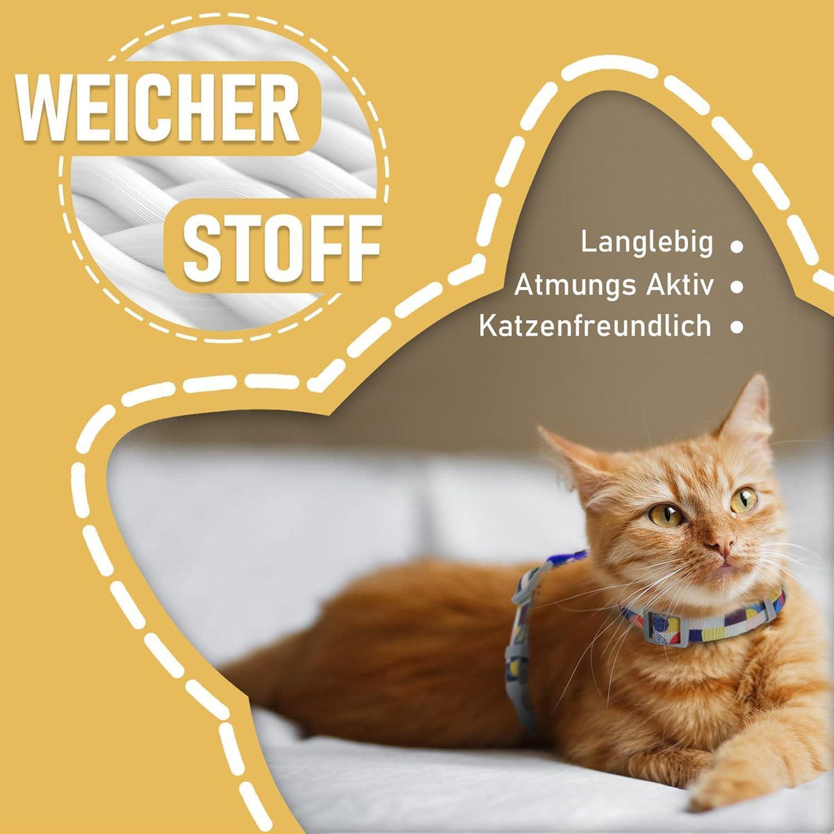 Katzengeschirr Ausbruchsicher Blau S