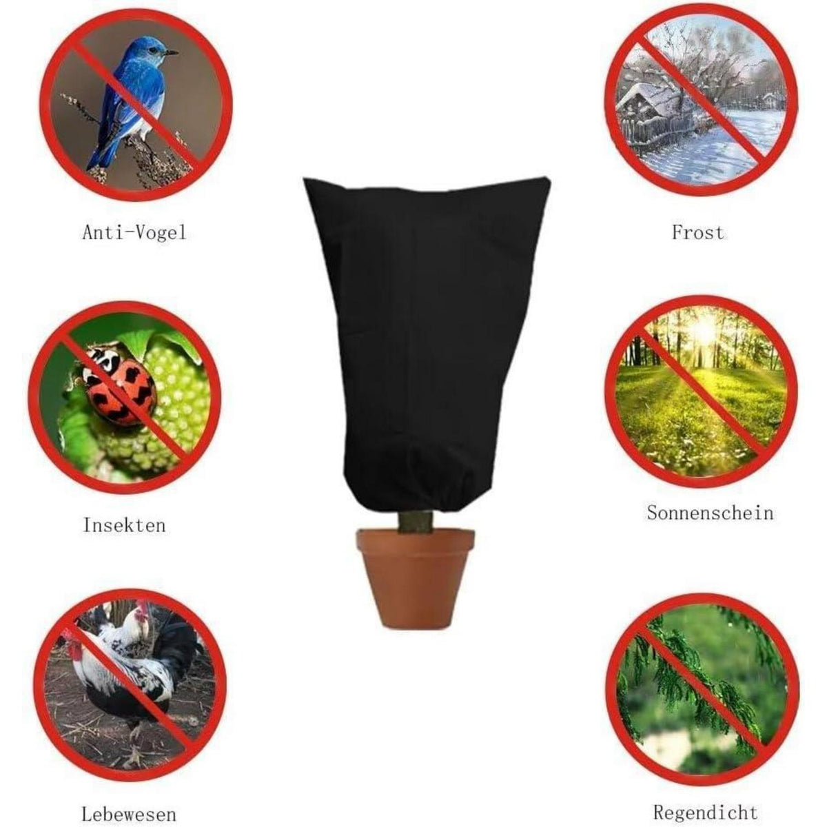Winterschutz Pflanzenabdeckung Frostschutz 250x360cm (2er-Set)