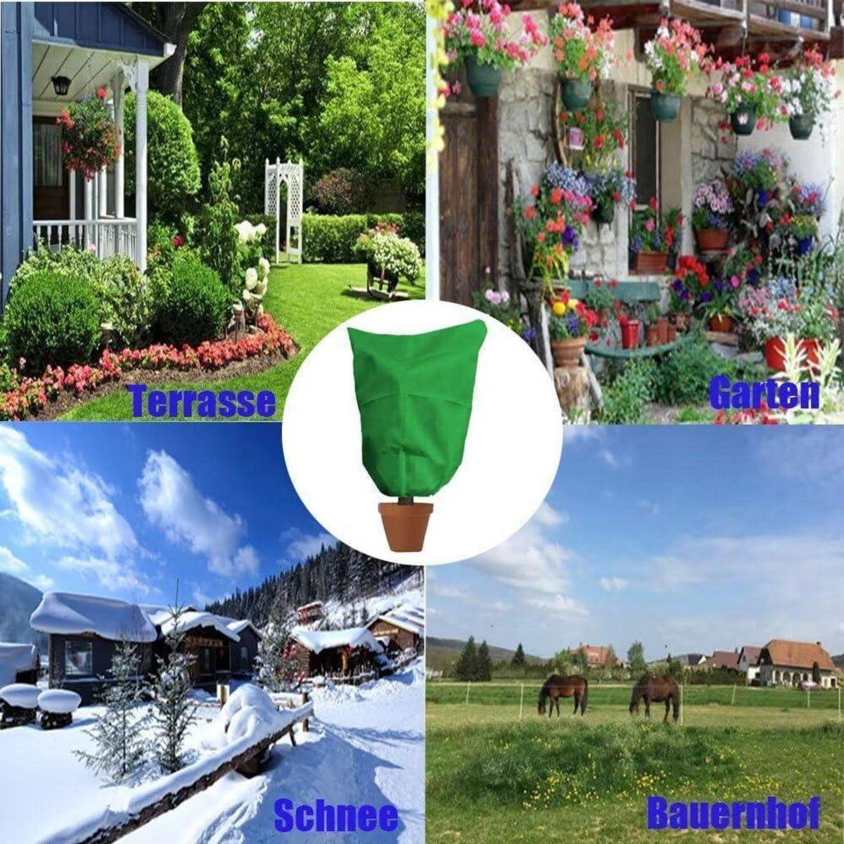 Winterschutz Pflanzenabdeckung Frostschutz 280x300cm (2er-Set)