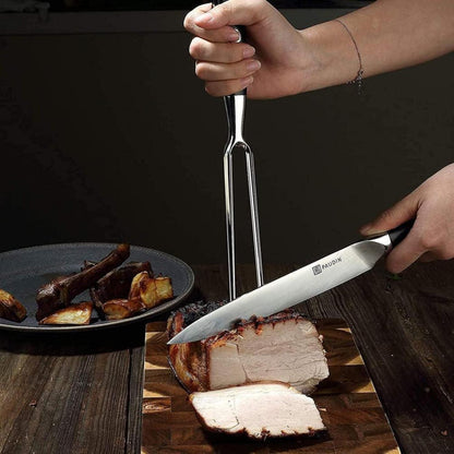 Messerset mit Fleischmesser 20 cm Fleischgabel 18 cm