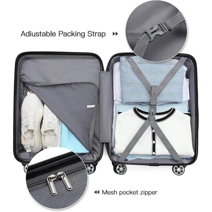 Reisekoffer L (65cm) Apfelgrün mit TSA Schloss