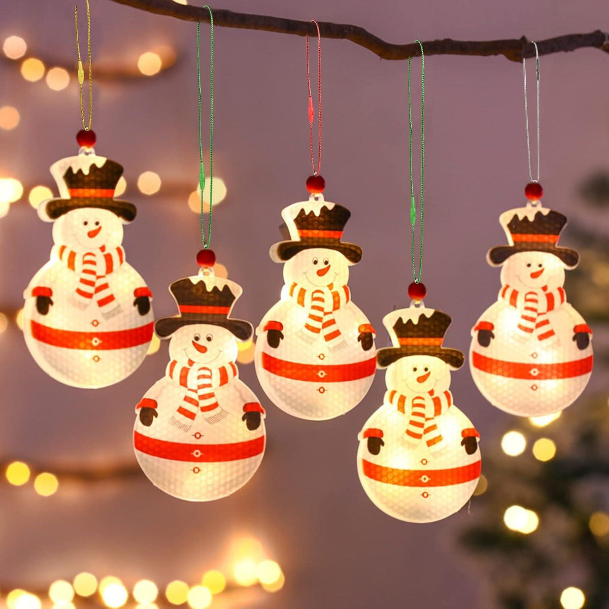Surflyee 200 Stück Weihnachtskugelhaken grün Christbaumkugel Aufhänger