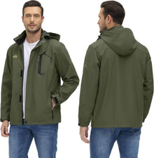 Herren Outdoorjacke Leicht Wasserabweisend Wanderjacke
