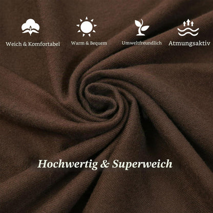 Pashmina Stola und Schal Damen, weich und vielseitig, Kaffee