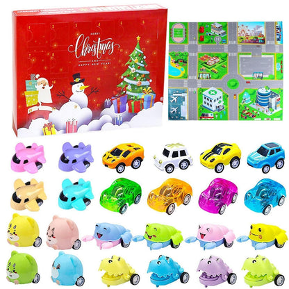 Adventskalender 2026 Spielzeugauto mit Stadtplan