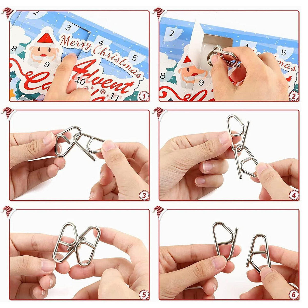 Adventskalender 2026 mit 24 Knobelspielen & Metallpuzzles