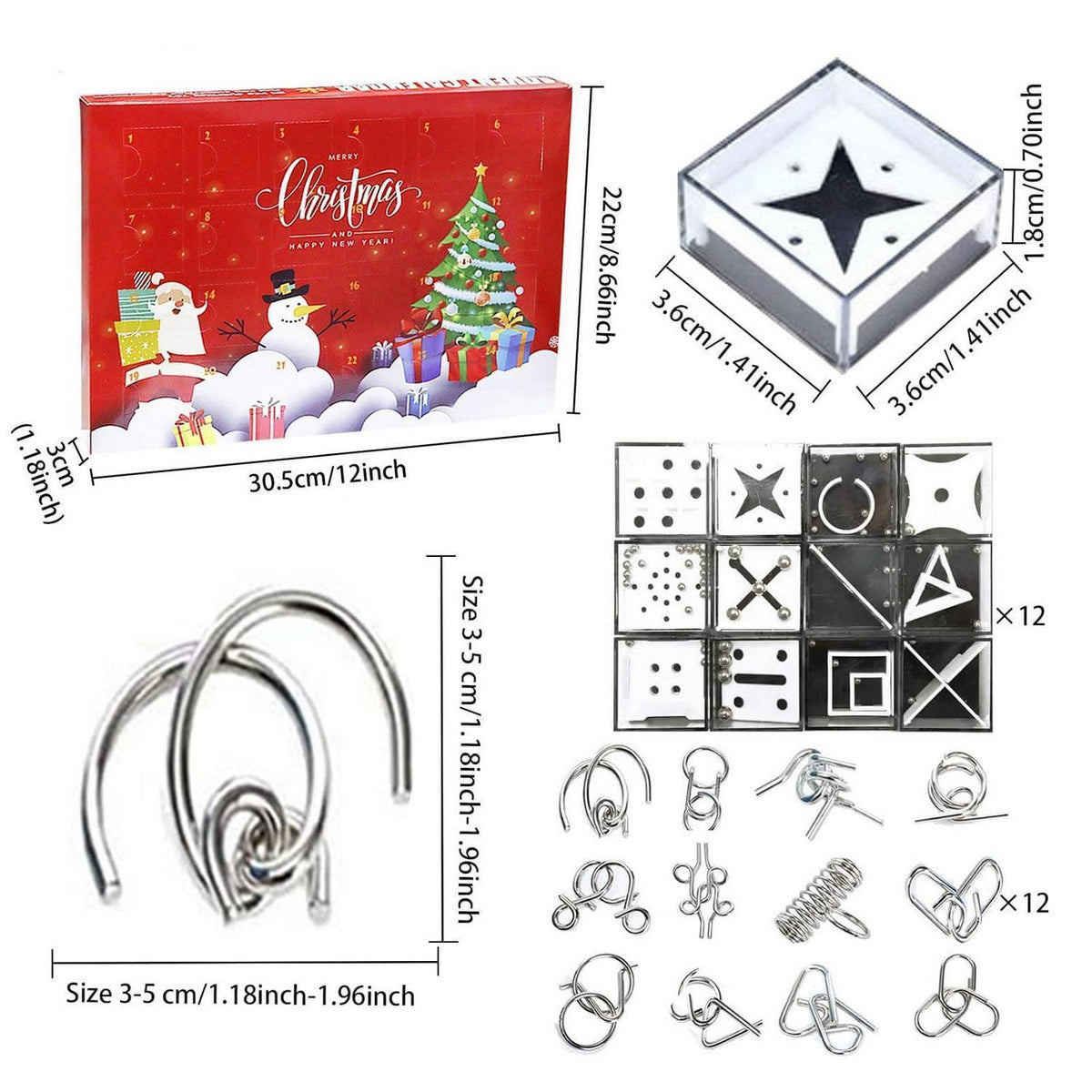 Puzzle Adventskalender 2027 – 24 Knobel-Überraschungen zum Weihnachtsfest