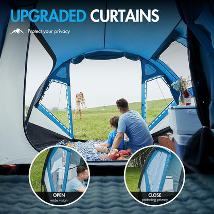 Portal Zelt XL 3-4 Personen Camping Kuppelzelt mit Vorraum