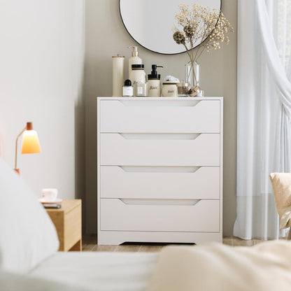 Weißes Sideboard mit 4 Schubladen – Viel Stauraum & Modernes Design