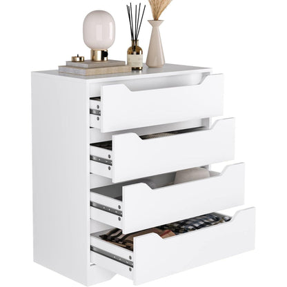 Weißes Sideboard mit 4 Schubladen – Viel Stauraum & Modernes Design