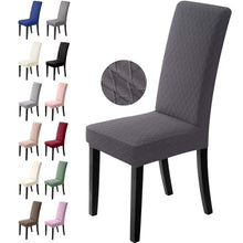 Stuhlhussen 4er Set Dunkelgrau – Stretch Bezug für Esszimmerstühle