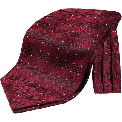 Herren Ascot Krawattenschal Gepunktet Elegant Business Burgund