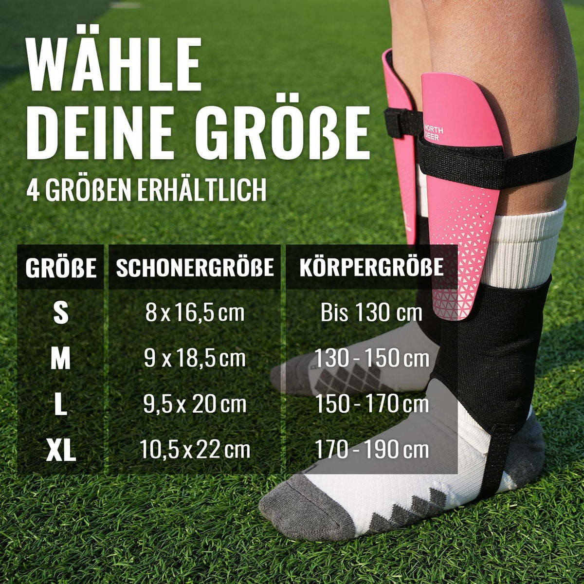 Schienbeinschoner Kinder Fußball Knöchelschutz Klettsystem Shin Guards