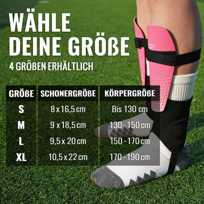 Schienbeinschoner Kinder Fußball Knöchelschutz Klettsystem Shin Guards