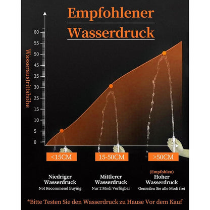 Wassersparender Duschkopf mit 3 Modi & Filter