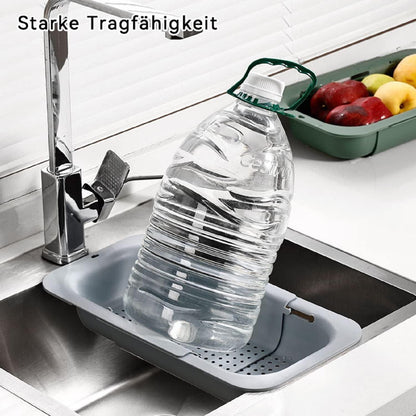 Ausziehbares Seiher Sieb für Spülbecken Abtropfsieb 34,5-48 x 6,5 x 20