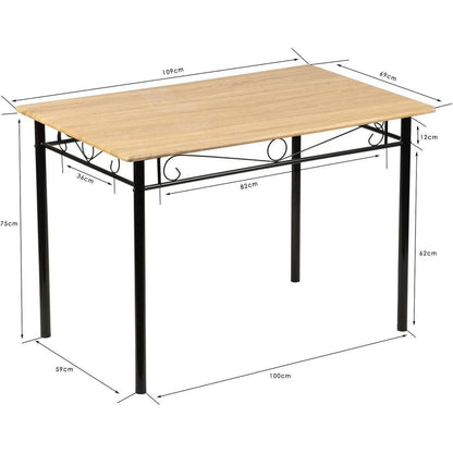 Esstisch Set Buchenholz mit 4 Stühlen – Modern & Vielseitig
