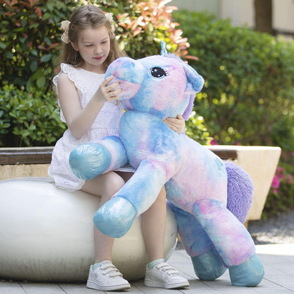 XXL Einhorn Kuscheltier 110cm - Lilac Plüschtier für Kinder