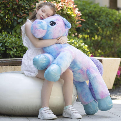 XXL Einhorn Kuscheltier 110cm - Lilac Plüschtier für Kinder