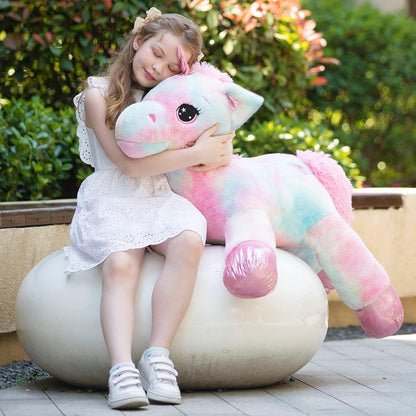 XXL Einhorn Kuscheltier 110cm - Weiches Plüschtier für Kinder