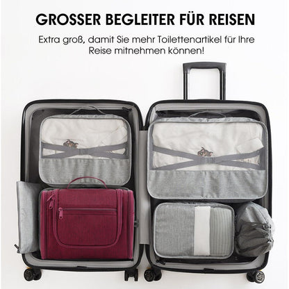 Große Kulturtasche zum Aufhängen, Rot