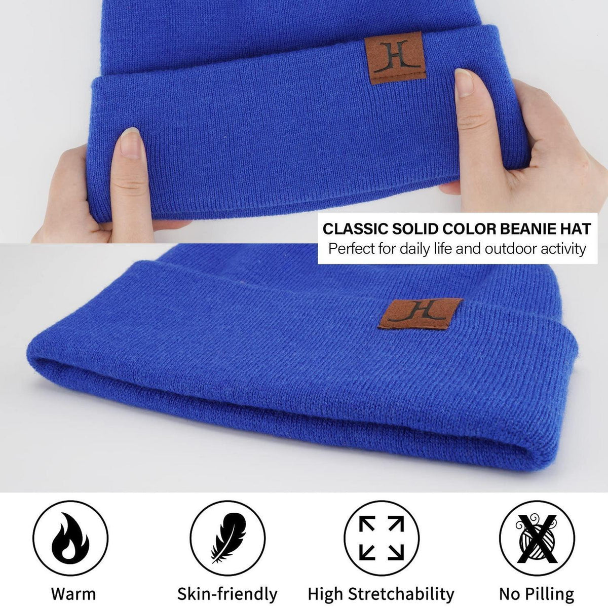 Mützen, Schal & Handschuh-Set Blau für Damen und Herren