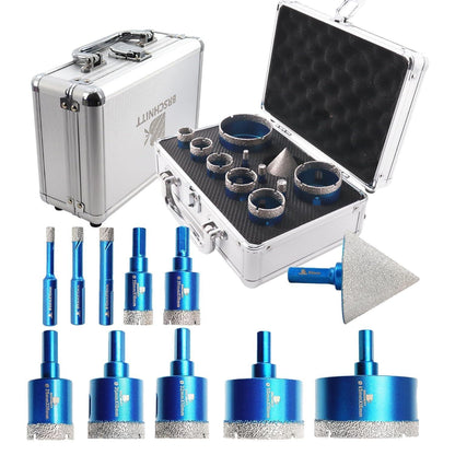 Diamant Trockenbohrer Set für Fliesen & Stein 6-65mm
