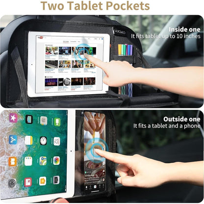 Auto Rücksitz Organizer Organizer mit Tablet Aufbewahrung