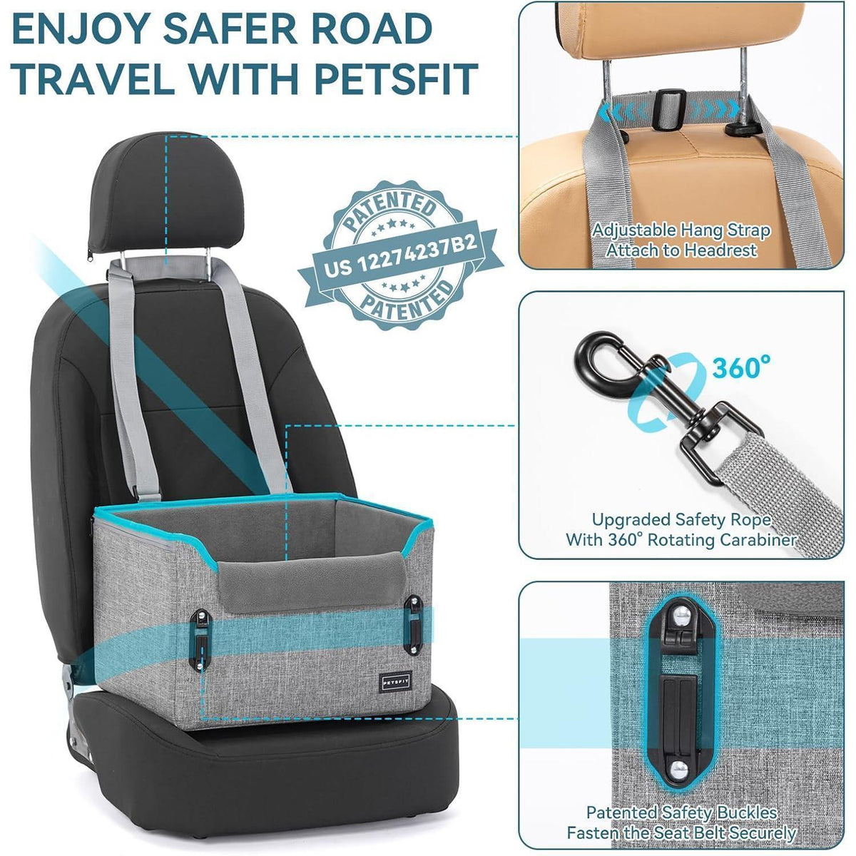 Hunde Autositz für kleine Hunde – Sicher & Komfortabel