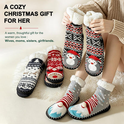 Damen Kuschelsocken Anti Rutsch Warme Hüttensocken Geschenk 36-40 Navy