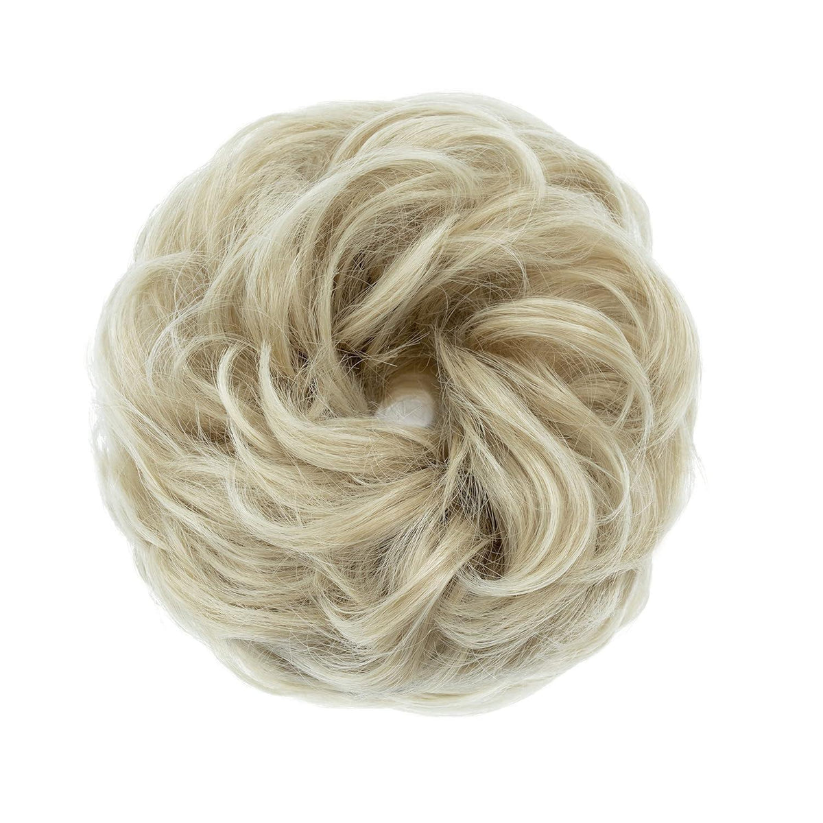 Voluminöser Dutt Haarteil Echthaar – Aschblond Bleichblond