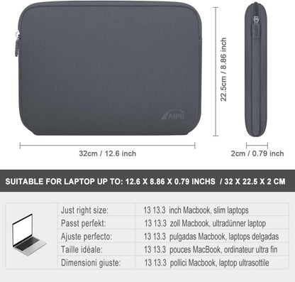 Laptoptasche 13 Zoll Schutzhülle für MacBook Air Pro 13,3 Zoll