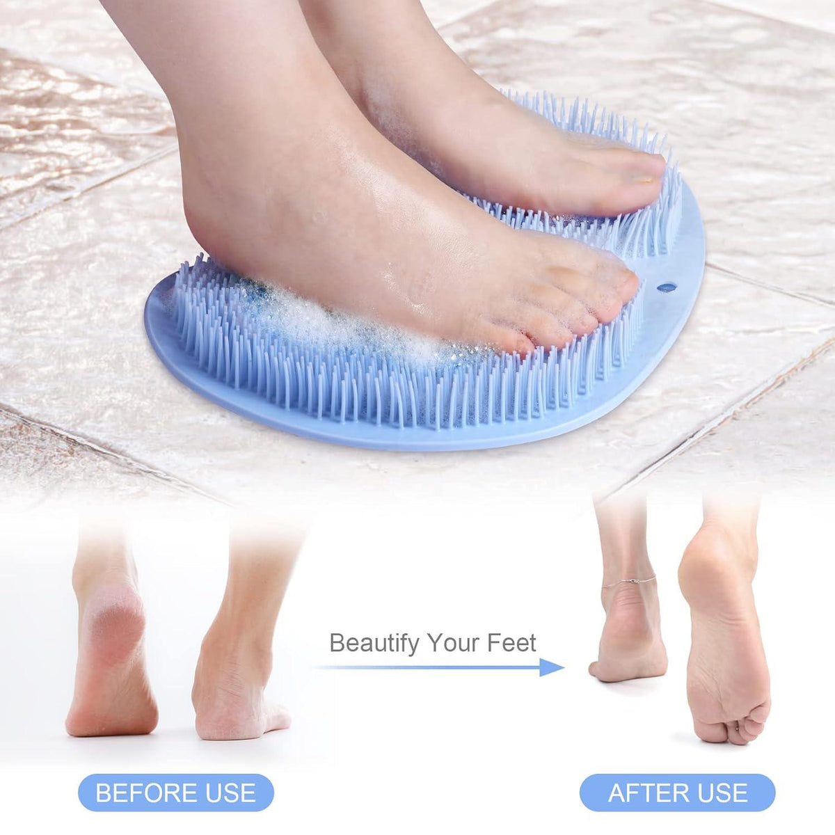 ACWOO Fußmassage Pad mit Rutschfesten Saugnäpfen für Pediküre und Entspannung