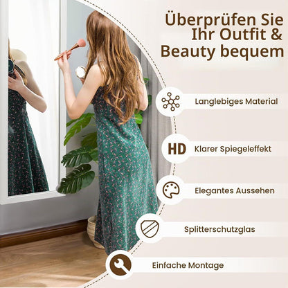 Ganzkörperspiegel Wand & Tür – Modern, 119x33cm mit Haken