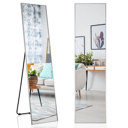 Ganzkörperspiegel 160x40cm – Stand- & Wandspiegel mit Aluminiumrahmen