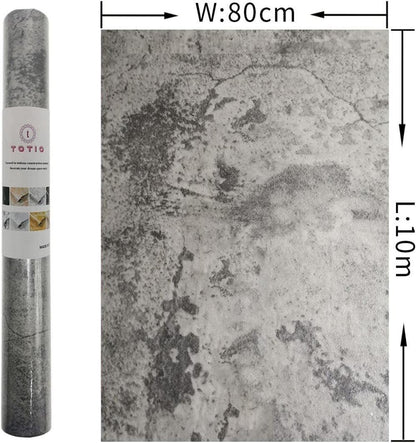 Graue Beton Selbstklebefolie Möbelfolie 80x10cm Wasserfest Zementmuster
