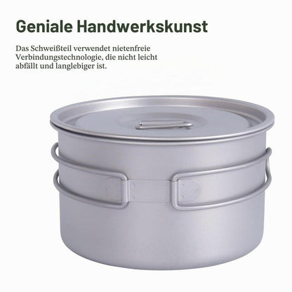 Titan Kochtopf Set Camping – Ultraleicht & Vielseitig
