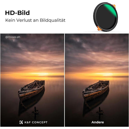 Variabler ND & CPL Filter 52mm 2-6 Blendenstufen Nano-Beschichtung
