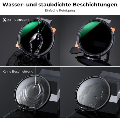 Variabler ND & CPL Filter 55mm, 2-6 Blendenstufen