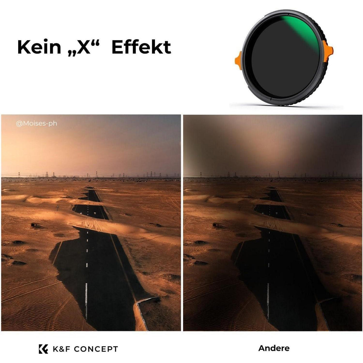 Variabler ND & CPL Filter 37mm 2-in-1 ultradünn
