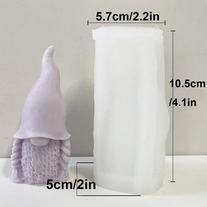 2x Weihnachtsmann Silikonform für Kerzen & Seife – DIY Geschenkidee