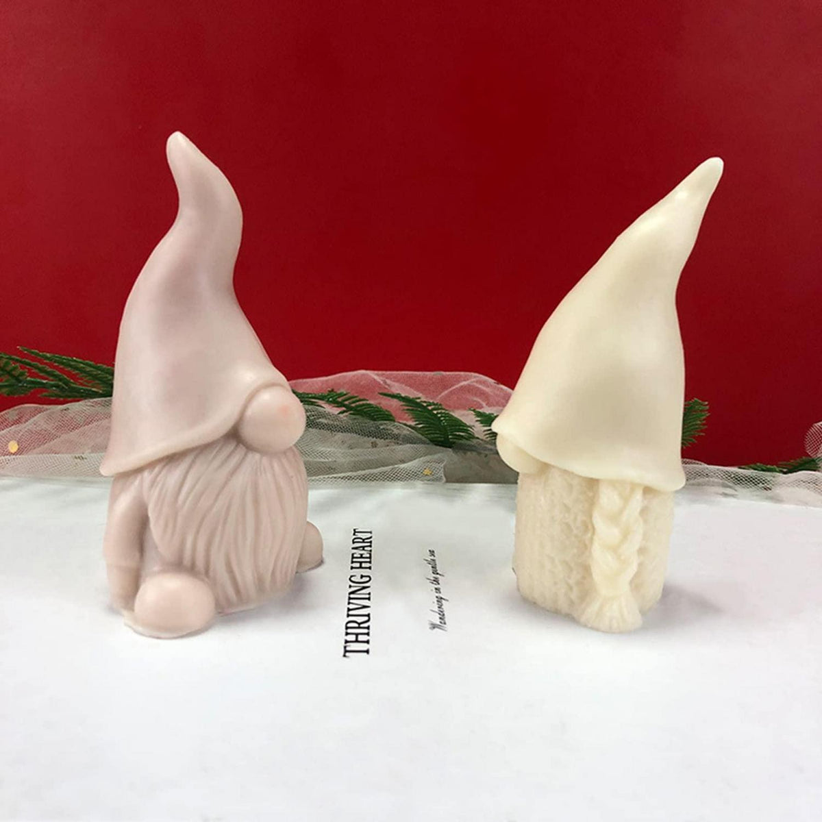 2x Weihnachtsmann Silikonform für Kerzen & Seife – DIY Geschenkidee