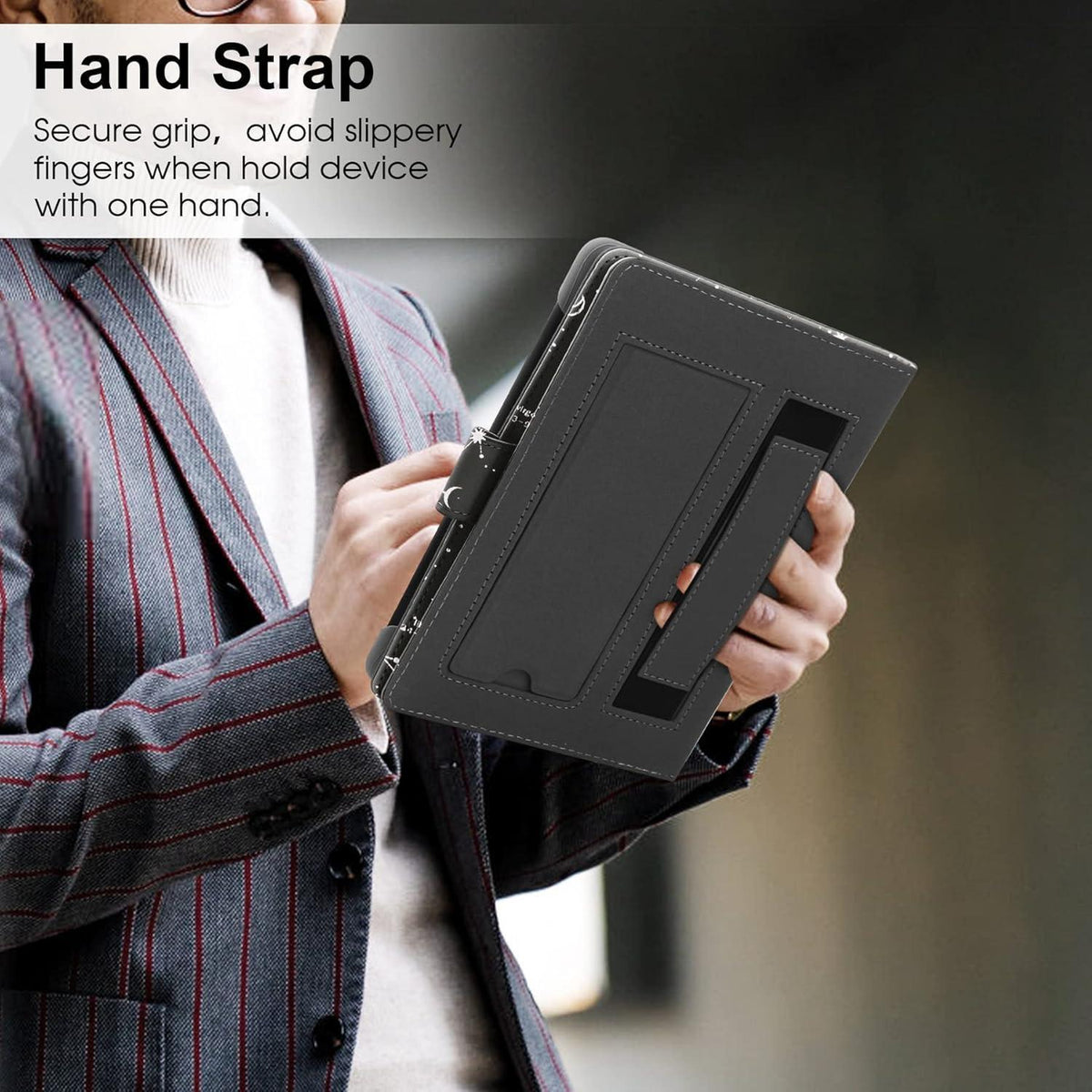 Universelle Hülle mit Ständer für 6-6.8 Zoll E-Book Reader in Lederoptik