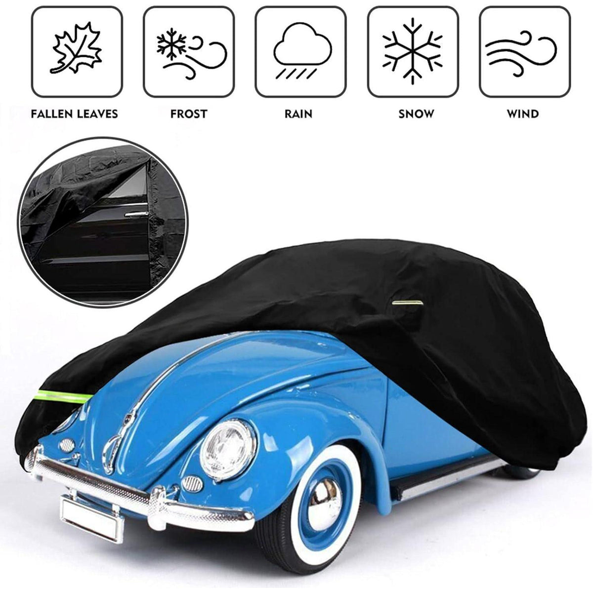 Autoabdeckung VW Beetle 1960-1980, wasserdicht & mit Reißverschluss