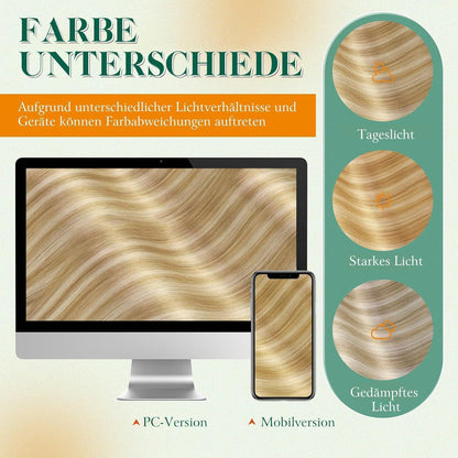 Echthaar Tape Extensions Blond 60cm – Natürliche Optik