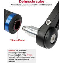 Motorrad Lenkerendenspiegel E-geprüft 360° drehbar 22mm