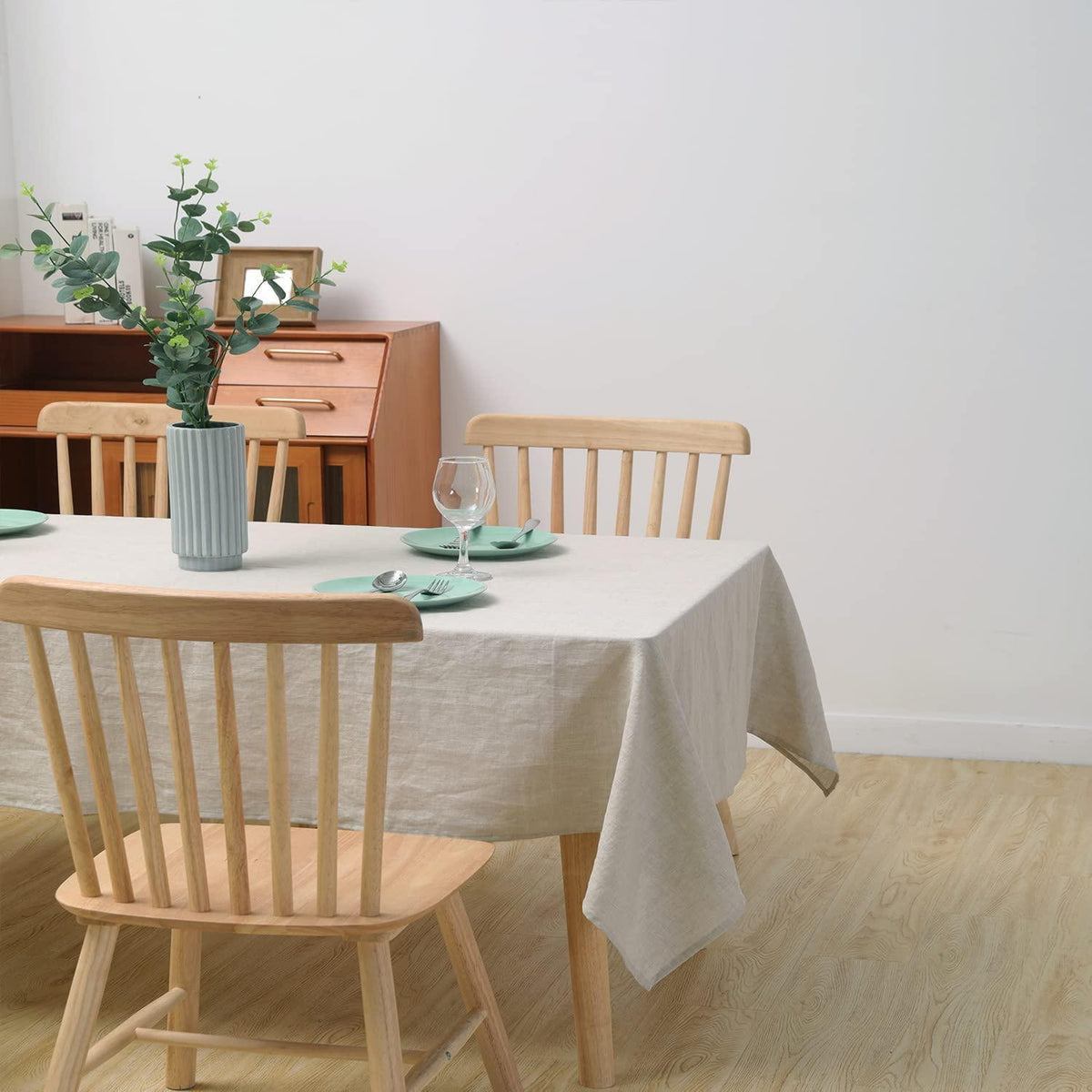 Leinen Tischdecke Rechteckig 140x300 cm – Natürliche Eleganz
