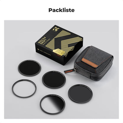 Magnetisches Filterset 52mm mit GND8, ND8, ND64, ND1000